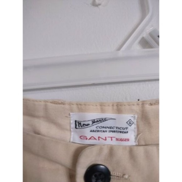 Gant Rugger Summer Chino Tan Khaki Pants Men's Size  36 x 32 - Picture 4 of 7